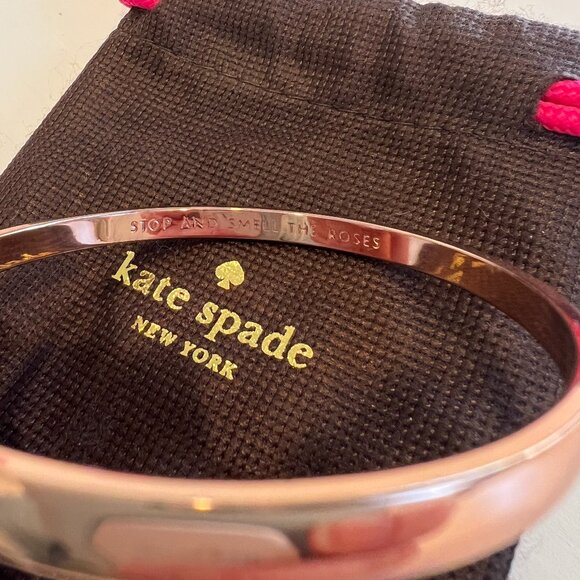 Kate Spade Stop And Smell The Roses Idiom Bangle - Picture 3 of 12
